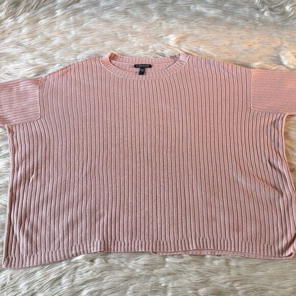 Eileen Fisher Peruvian Organic Cotton Blend Box-Top in Light Pink - Picture 6 of 8